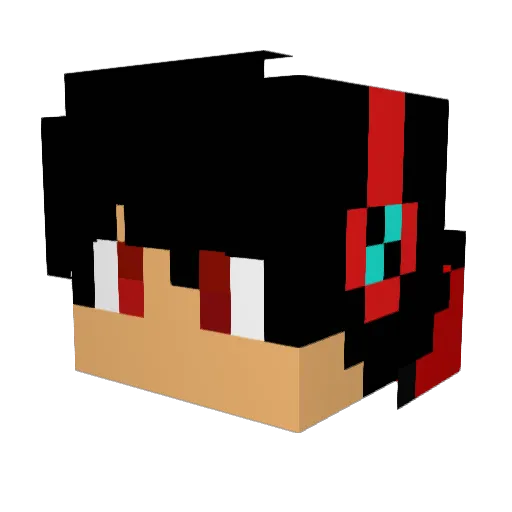 lordjopie Minecraft avatar head, 3D render