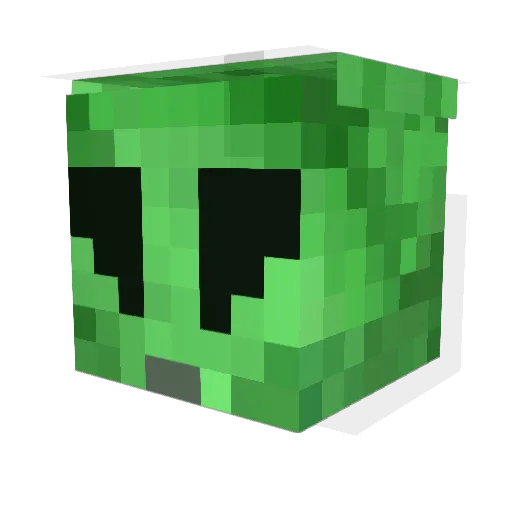 lordkram Minecraft avatar head, 3D render