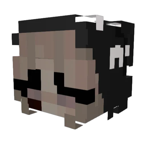 lordlaur Minecraft avatar head, 3D render