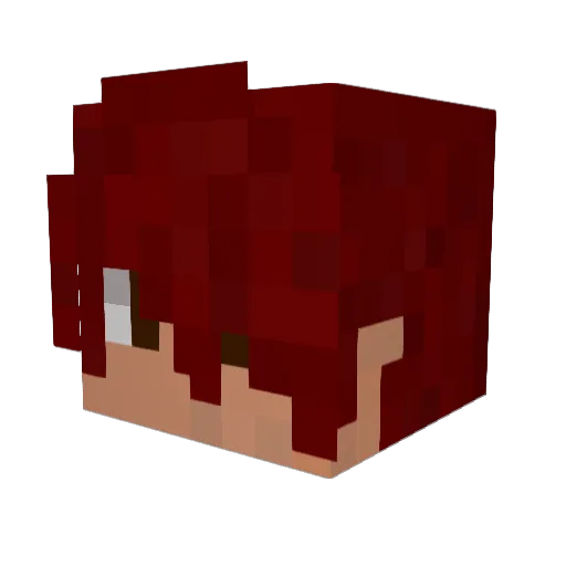 lordlipe2004 Minecraft avatar head, 3D render