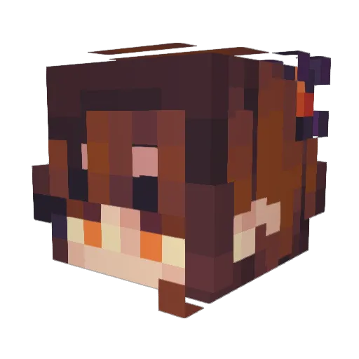 lordmeeki Minecraft avatar head, 3D render