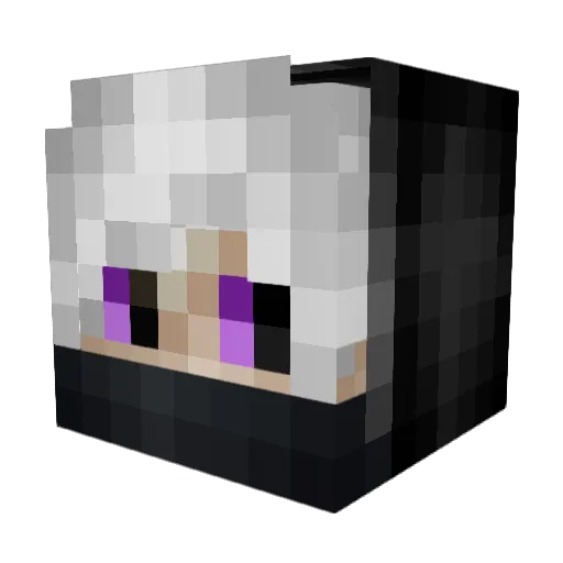 lordmiky Minecraft avatar head, 3D render