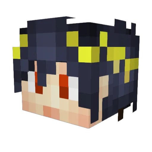 lordmirage Minecraft avatar head, 3D render