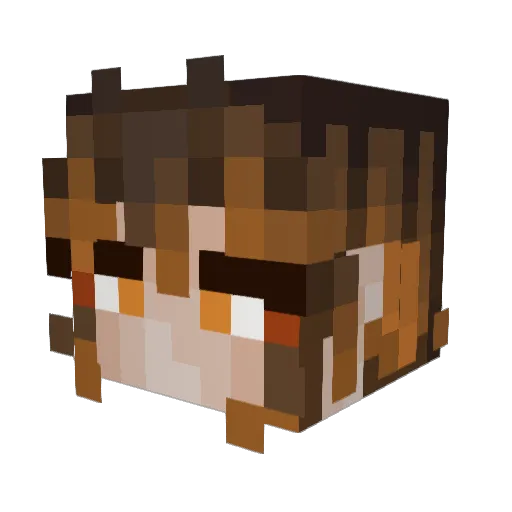 lordnixx Minecraft avatar head, 3D render