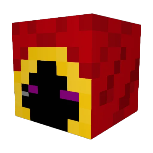 lordocsike Minecraft avatar head, 3D render