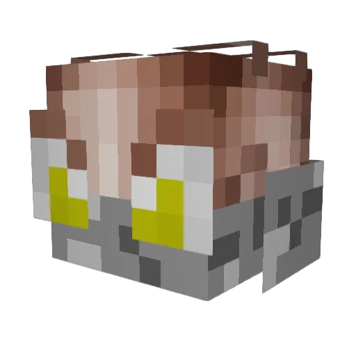lordoflars Minecraft avatar head, 3D render