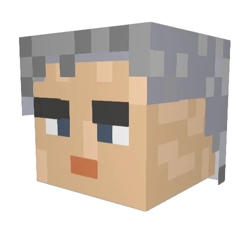 lordpetrosky Minecraft avatar head, 3D render