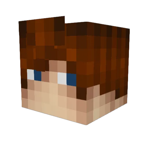 lordpipoh Minecraft avatar head, 3D render