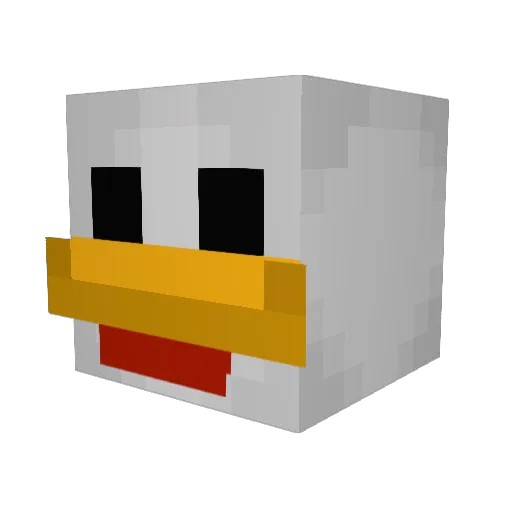 lordqwilzy Minecraft avatar head, 3D render