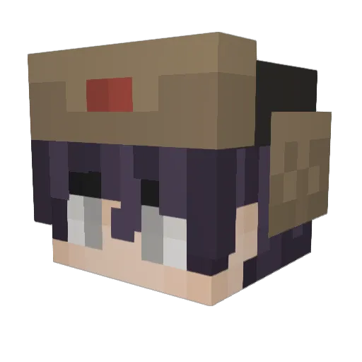 lordratt Minecraft avatar head, 3D render