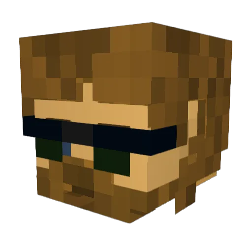lordtaco41 Minecraft avatar head, 3D render
