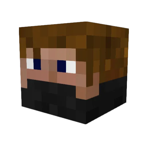 lordterix Minecraft avatar head, 3D render