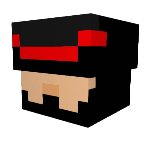 lordunholy Minecraft avatar head, 3D render