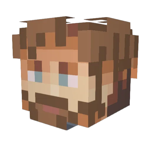lordwilliamson9 Minecraft avatar head, 3D render