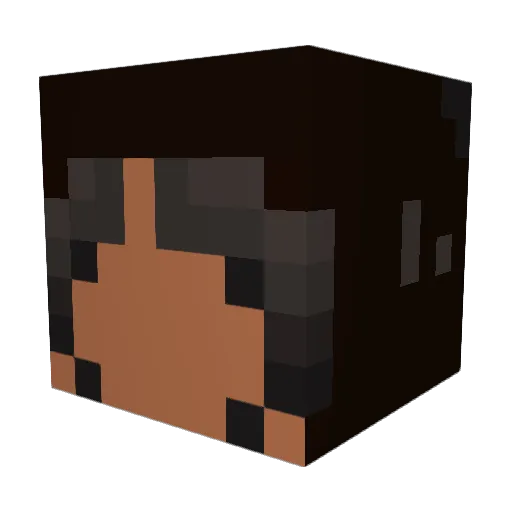 loreIai Minecraft avatar head, 3D render