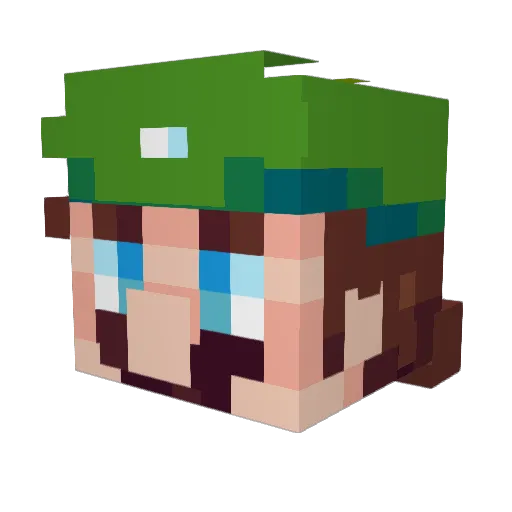 loree7 Minecraft avatar head, 3D render