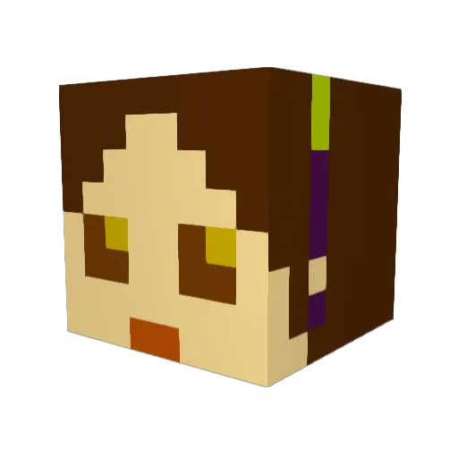 loremjay Minecraft avatar head, 3D render