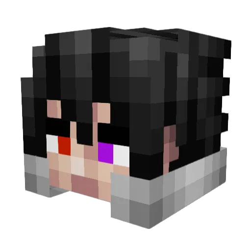 loren_ Minecraft avatar head, 3D render