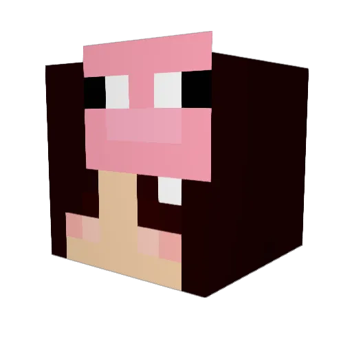 lorena1102 Minecraft avatar head, 3D render