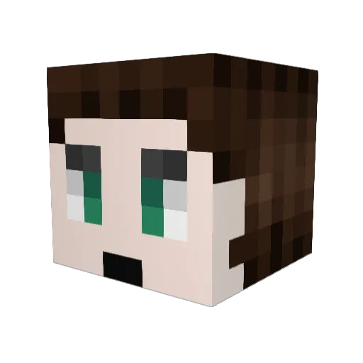 lorench777 Minecraft avatar head, 3D render