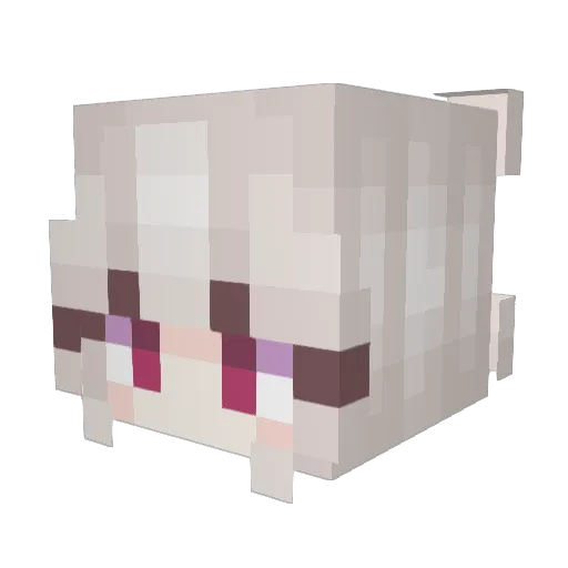 lorenisalone_ Minecraft avatar head, 3D render