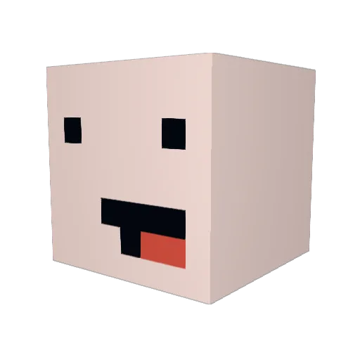 lorenosss Minecraft avatar head, 3D render