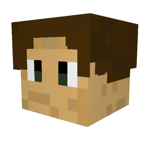 lorenz780 Minecraft avatar head, 3D render