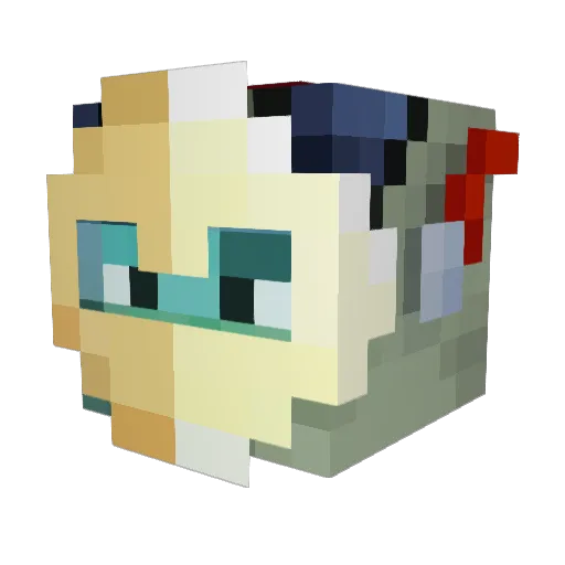 lorenzcraft54 Minecraft avatar head, 3D render
