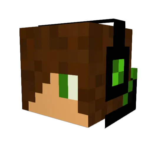 lorenzscherer Minecraft avatar head, 3D render