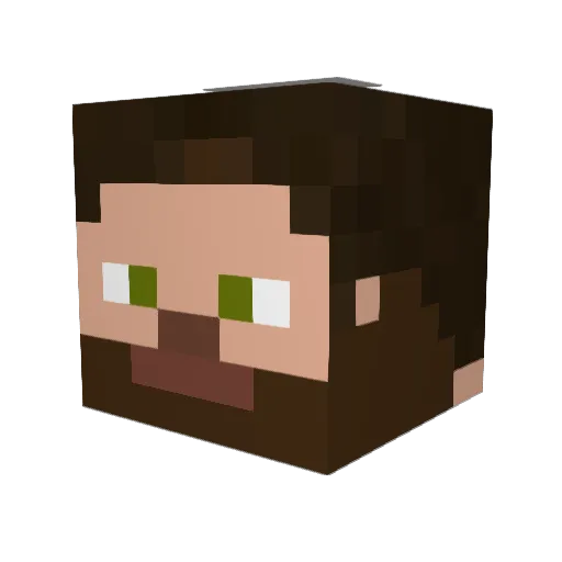 lorepix Minecraft avatar head, 3D render