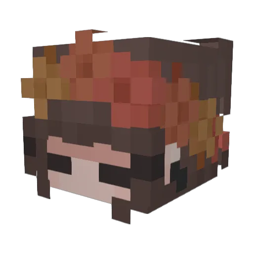 loretje94 Minecraft avatar head, 3D render