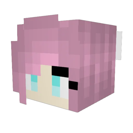 loriando Minecraft avatar head, 3D render