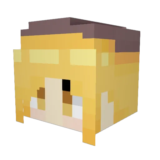 lorienorion Minecraft avatar head, 3D render