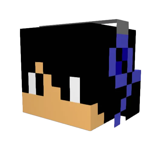 lorinplayer Minecraft avatar head, 3D render