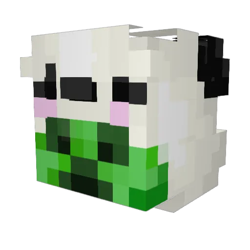 lorisnips Minecraft avatar head, 3D render