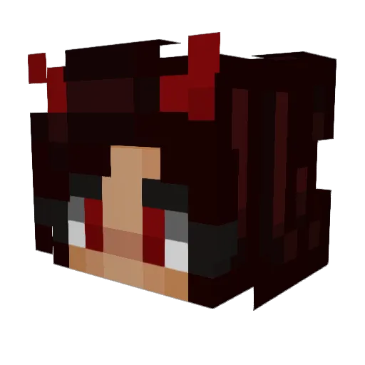 lorlies Minecraft avatar head, 3D render