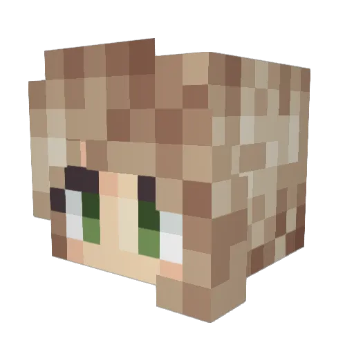 lornajay Minecraft avatar head, 3D render