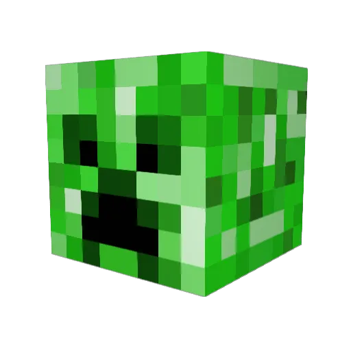 loroston Minecraft avatar head, 3D render