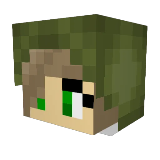 lorraine925 Minecraft avatar head, 3D render