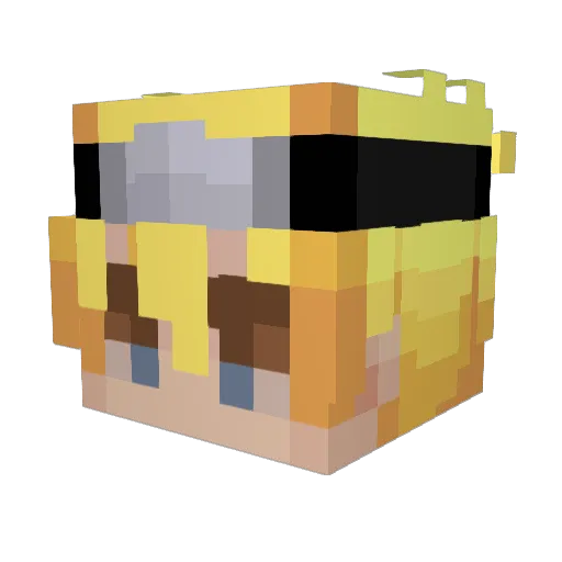 lorranfps Minecraft avatar head, 3D render
