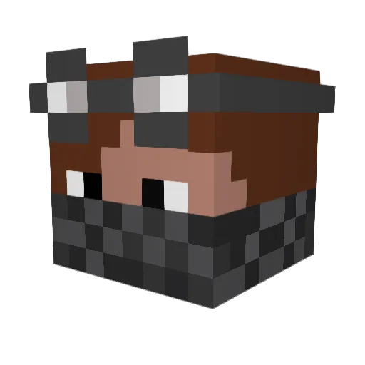 lorry30 Minecraft avatar head, 3D render