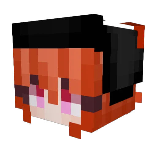 lorutskii Minecraft avatar head, 3D render