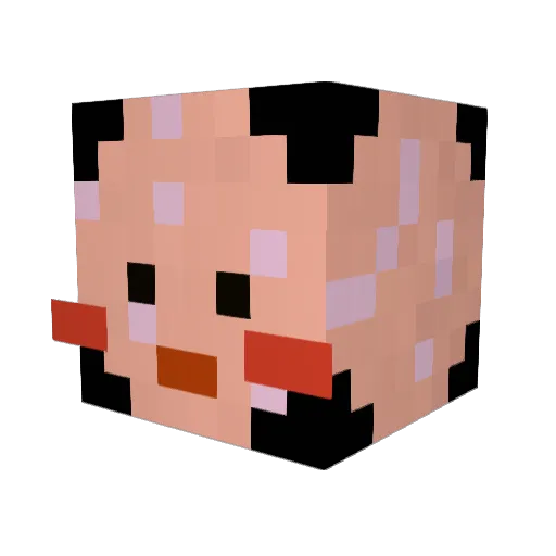 losa72 Minecraft avatar head, 3D render
