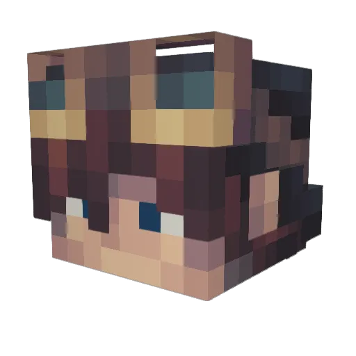 losadiye Minecraft avatar head, 3D render