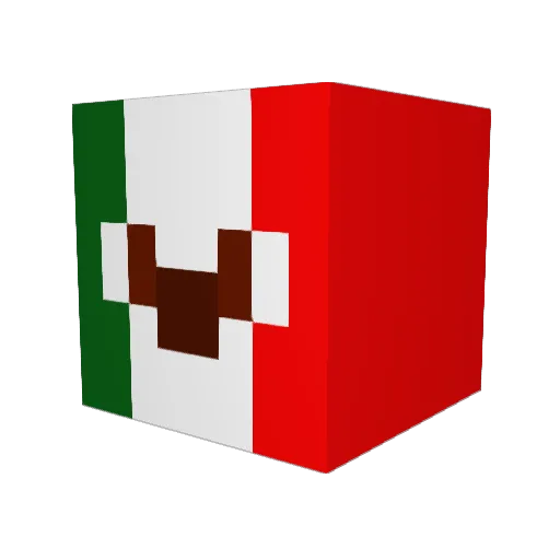 loschamul Minecraft avatar head, 3D render