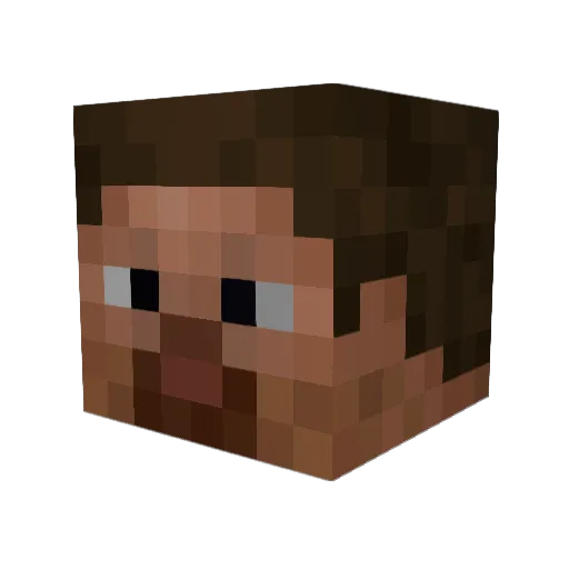 losehim Minecraft avatar head, 3D render
