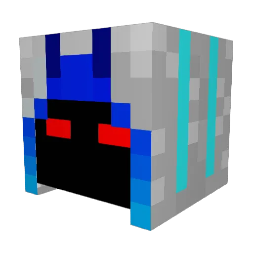 loser18 Minecraft avatar head, 3D render