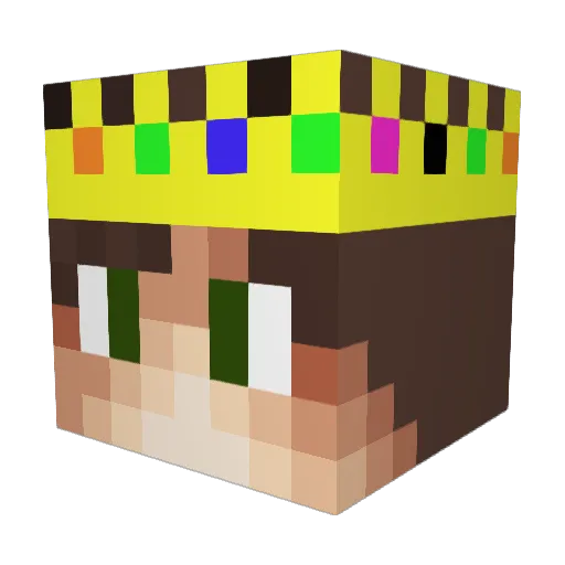 losercoremusic Minecraft avatar head, 3D render