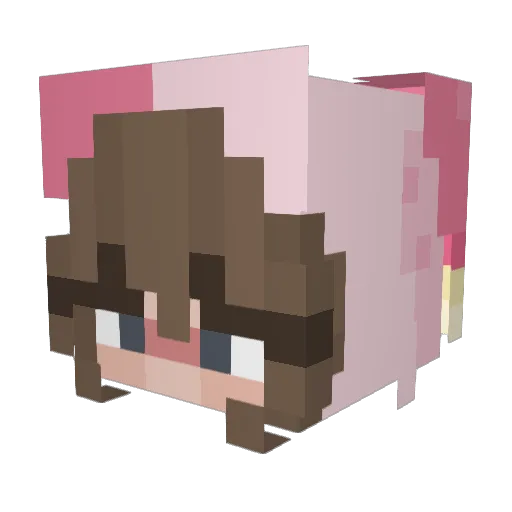 loserkendall Minecraft avatar head, 3D render