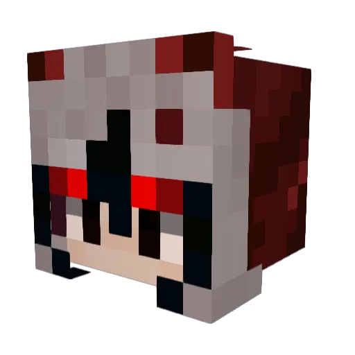loserkiel_ Minecraft avatar head, 3D render